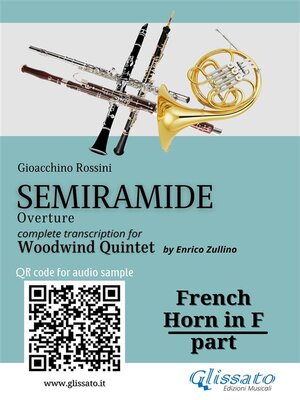 cover image of French Horn in F part of "Semiramide" overture for Woodwind Quintet